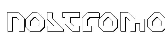 Nostromo 3D font, free Nostromo 3D font, preview Nostromo 3D font