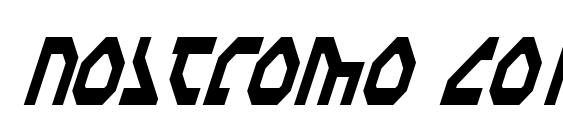 Шрифт Nostromo Condensed Italic