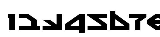 Nostromo Expanded Font, Number Fonts