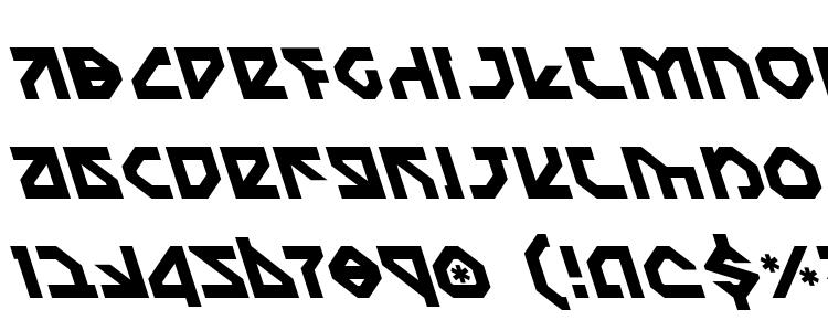 глифы шрифта Nostromo Leftalic, символы шрифта Nostromo Leftalic, символьная карта шрифта Nostromo Leftalic, предварительный просмотр шрифта Nostromo Leftalic, алфавит шрифта Nostromo Leftalic, шрифт Nostromo Leftalic