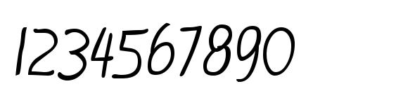 Notehand Bold Font, Number Fonts