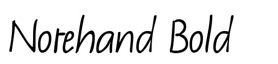 шрифт Notehand Bold, бесплатный шрифт Notehand Bold, предварительный просмотр шрифта Notehand Bold