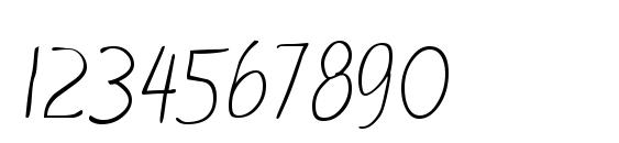 Notehand Regular Font, Number Fonts