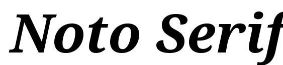 Noto Serif Bold Italic Font