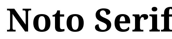 Noto Serif Bold Font