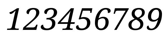 Шрифт Noto Serif Italic, Шрифты для цифр и чисел