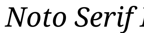 Шрифт Noto Serif Italic