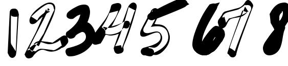 NotsoSkimpus Font, Number Fonts