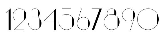 NouveauAsta Regular Font, Number Fonts