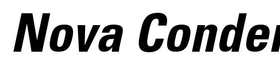 Nova Condensed SSi Bold Condensed Italic Font
