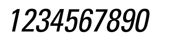 Nova Condensed SSi Condensed Italic Font, Number Fonts