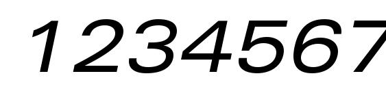 Nova Expanded SSi Expanded Italic Font, Number Fonts