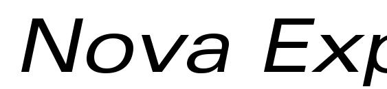 Шрифт Nova Expanded SSi Expanded Italic