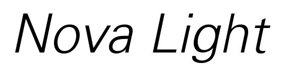 Шрифт Nova Light SSi Light Italic
