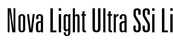 Nova Light Ultra SSi Light Ultra Condensed Font