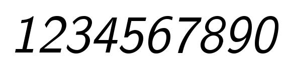 Nova Oblique Font, Number Fonts