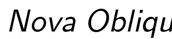 Nova Oblique Font