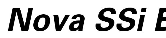 Nova SSi Bold Italic Font