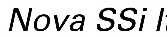 Nova SSi Italic font, free Nova SSi Italic font, preview Nova SSi Italic font