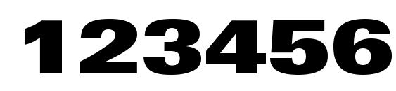 Nova Ultra Expanded SSi Extra Black Expanded Font, Number Fonts