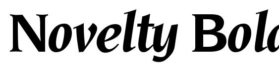 Novelty BoldItalic font, free Novelty BoldItalic font, preview Novelty BoldItalic font