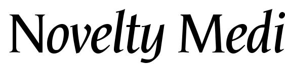 шрифт Novelty Medium Italic, бесплатный шрифт Novelty Medium Italic, предварительный просмотр шрифта Novelty Medium Italic