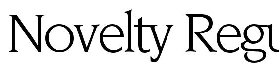 Novelty Regular Font