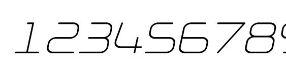 Np naipol all in one italic Font, Number Fonts