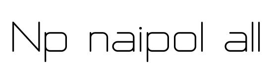 шрифт Np naipol all in one, бесплатный шрифт Np naipol all in one, предварительный просмотр шрифта Np naipol all in one