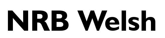 NRB Welsh Gillian Bold font, free NRB Welsh Gillian Bold font, preview NRB Welsh Gillian Bold font