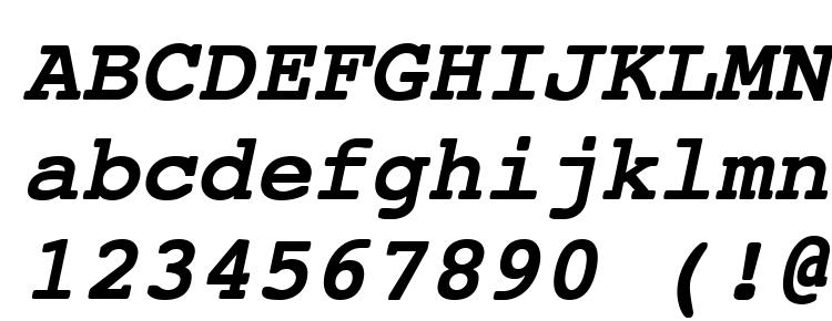 glyphs NTCourierVK BoldOblique font, сharacters NTCourierVK BoldOblique font, symbols NTCourierVK BoldOblique font, character map NTCourierVK BoldOblique font, preview NTCourierVK BoldOblique font, abc NTCourierVK BoldOblique font, NTCourierVK BoldOblique font