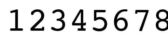 NTCourierVK Normal Font, Number Fonts