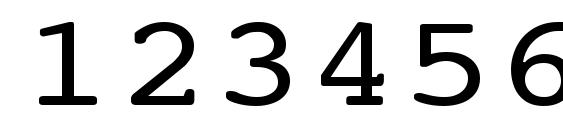 NTCourierVK Normal120n Font, Number Fonts