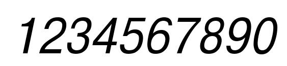 NTHelvetica Narrow NormalOblique Font, Number Fonts