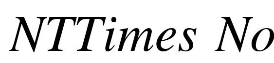 NTTimes NormalItalic Font