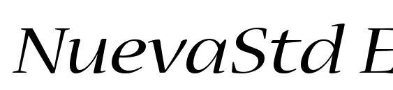 NuevaStd ExtendedItalic Font