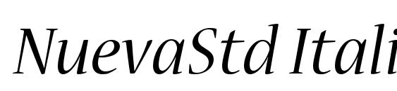 NuevaStd Italic font, free NuevaStd Italic font, preview NuevaStd Italic font