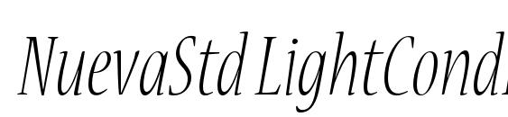 NuevaStd LightCondItalic Font