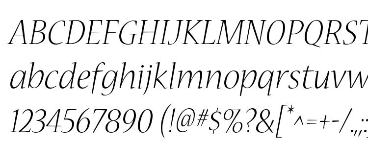 глифы шрифта NuevaStd LightItalic, символы шрифта NuevaStd LightItalic, символьная карта шрифта NuevaStd LightItalic, предварительный просмотр шрифта NuevaStd LightItalic, алфавит шрифта NuevaStd LightItalic, шрифт NuevaStd LightItalic