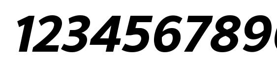 NuOrder ExtraBoldItalic Font, Number Fonts