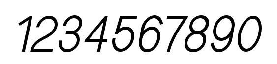NuOrder Italic Font, Number Fonts