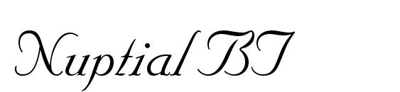 Nuptial BT font, free Nuptial BT font, preview Nuptial BT font