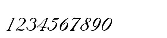 NuptialScriptLTStd Font, Number Fonts