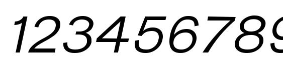 Nurom Italic Font, Number Fonts