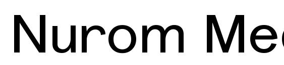 Nurom Medium font, free Nurom Medium font, preview Nurom Medium font