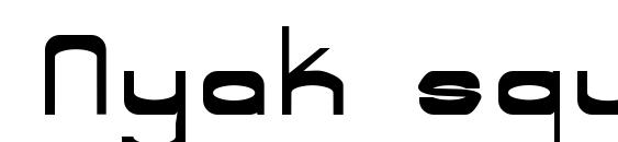 Nyak squared 1 font, free Nyak squared 1 font, preview Nyak squared 1 font