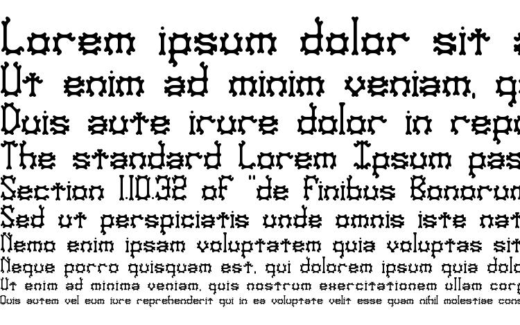 specimens Nymonak BRK font, sample Nymonak BRK font, an example of writing Nymonak BRK font, review Nymonak BRK font, preview Nymonak BRK font, Nymonak BRK font