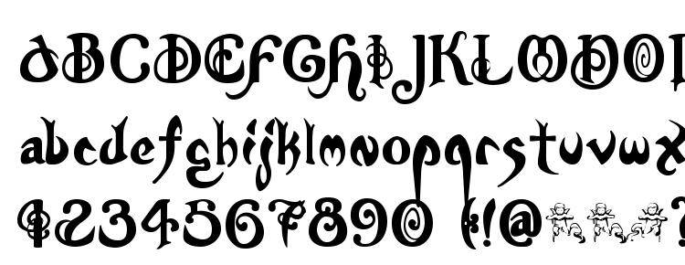 glyphs Nymph font, сharacters Nymph font, symbols Nymph font, character map Nymph font, preview Nymph font, abc Nymph font, Nymph font