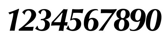 O801 Flare BoldItalic Font, Number Fonts