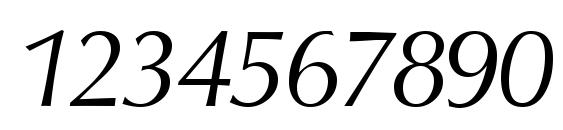 O801 Flare Italic Font, Number Fonts